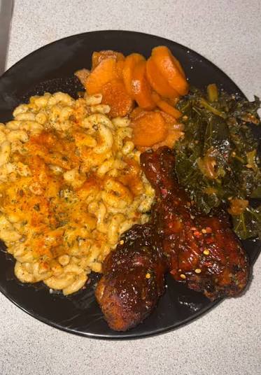 Cajun BBQ chicken plate