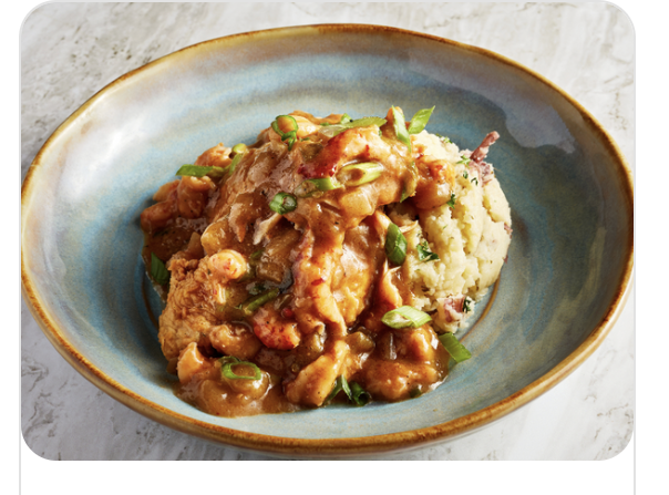 Bistro Catfish with Crawfish Étouffée