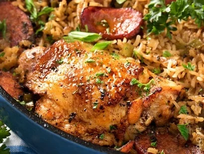 Dirty Rice & BBQ Chicken