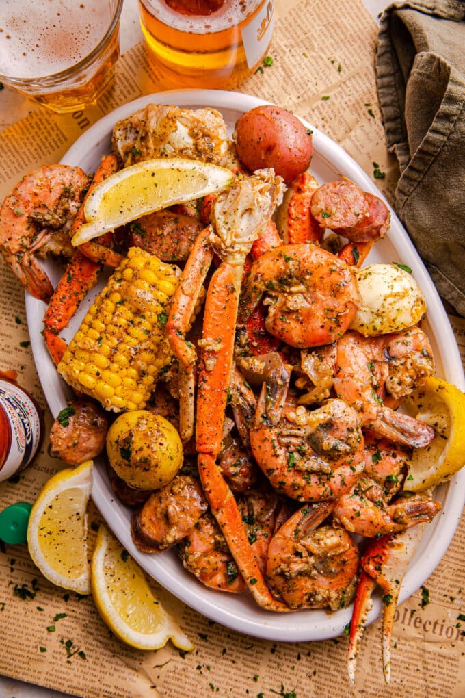 Shrimp and snow crab boil