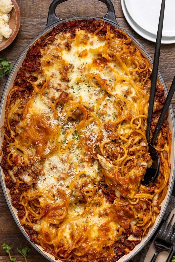 Bayou Spaghetti Casserole